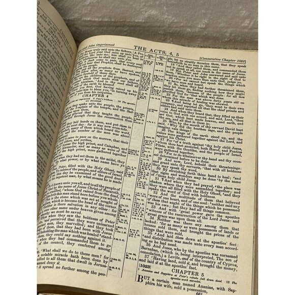 Holy Bible Fireside Bible Publishers Red Letter Edition King James Version VTG - Picture 15 of 16